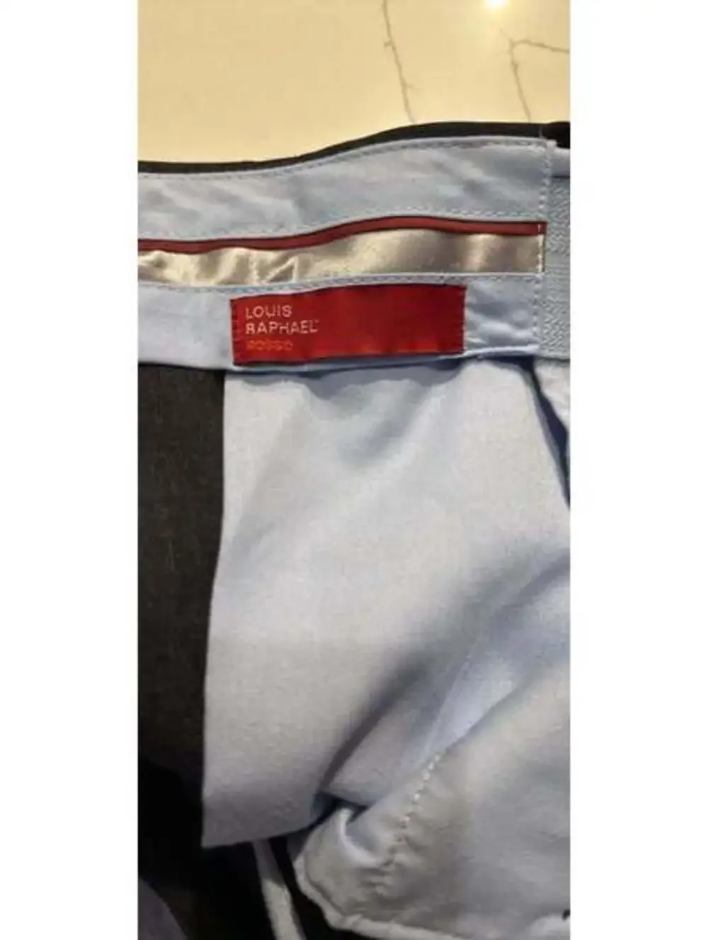 Louis Raphael Rosso Washable Wool Dress Pants